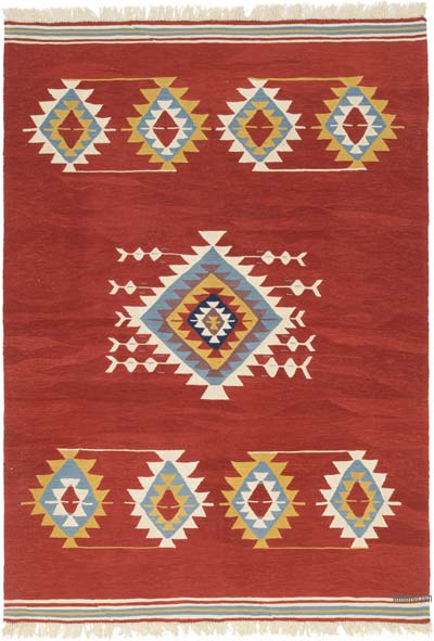 Yeni Kök Boya El Dokuma Kilim - 180 cm x 255 cm