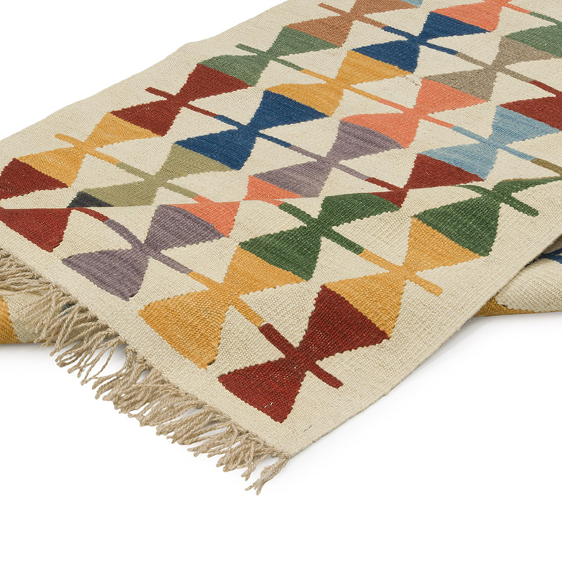 New Handwoven Turkish Kilim Runner - 3' 1" x 9' 10" (37" x 118") - K0085222