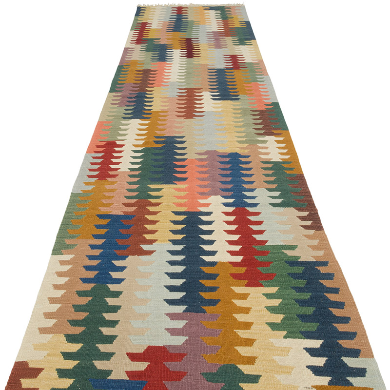Yeni Kök Boya El Dokuma Kilim - 87 cm x 410 cm - K0085225