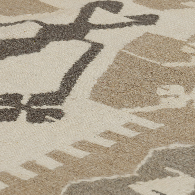 New Handwoven Turkish Kilim Rug - 3' 8" x 5' 5" (44" x 65") - K0085227