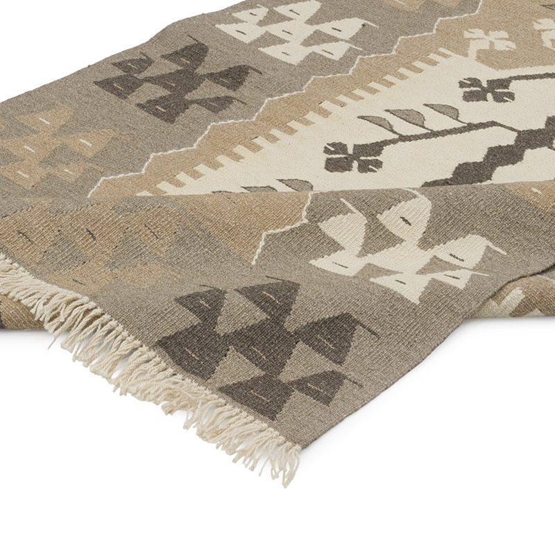 New Handwoven Turkish Kilim Rug - 3' 8" x 5' 5" (44" x 65") - K0085227
