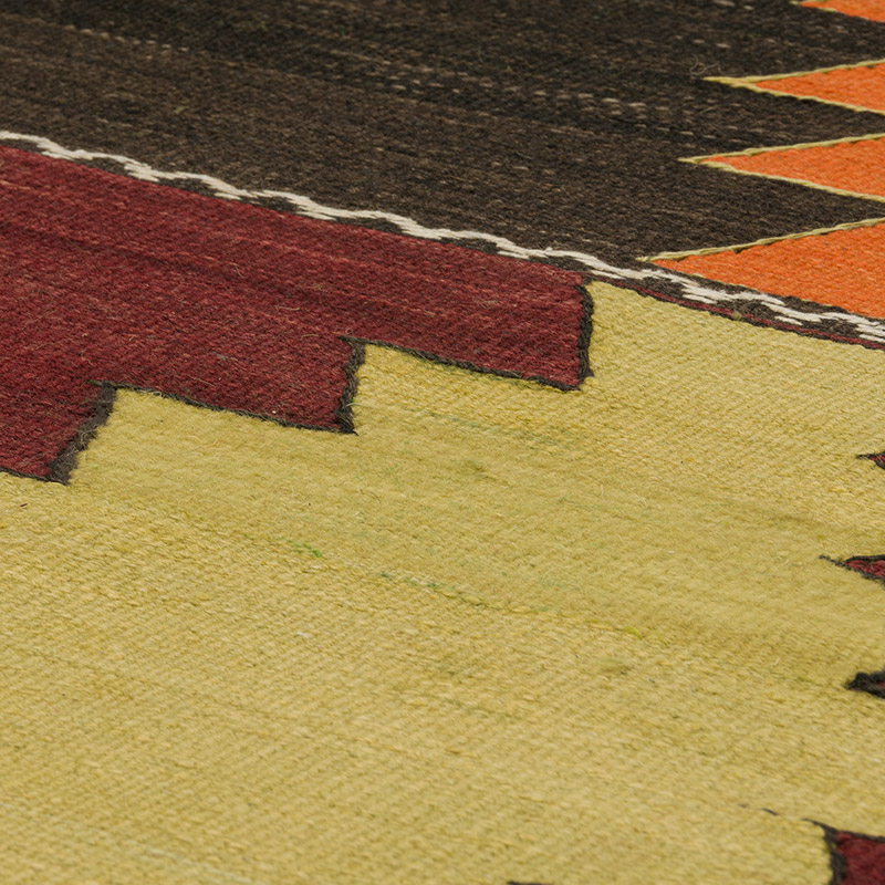 Vintage Manisa Kilim Rug - 5' 10" x 10' 7" (70" x 127") - K0085232
