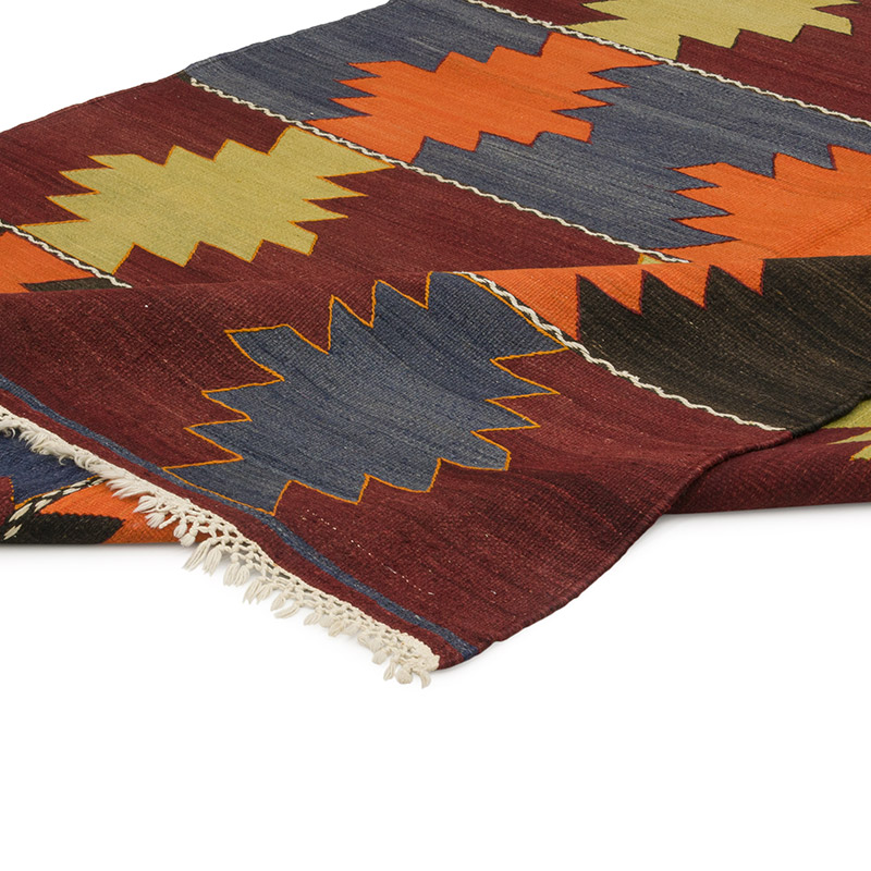 Vintage Manisa Kilim Rug - 5' 10" x 10' 7" (70" x 127") - K0085232