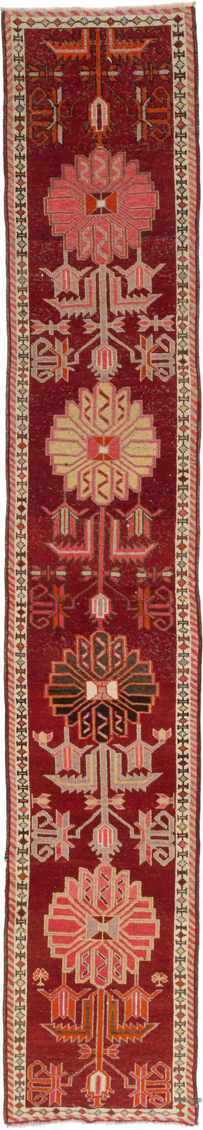 Vintage Tribal Runner Rug - 2' 10" x 15' 7" (34" x 187")