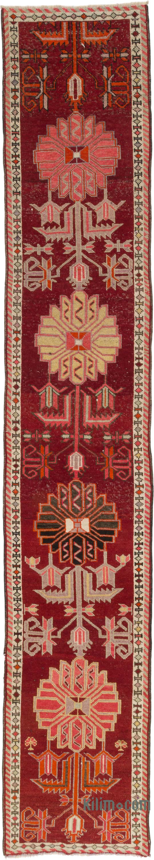 Vintage Tribal Runner Rug - 2' 10" x 15' 7" (34" x 187") - K0085280