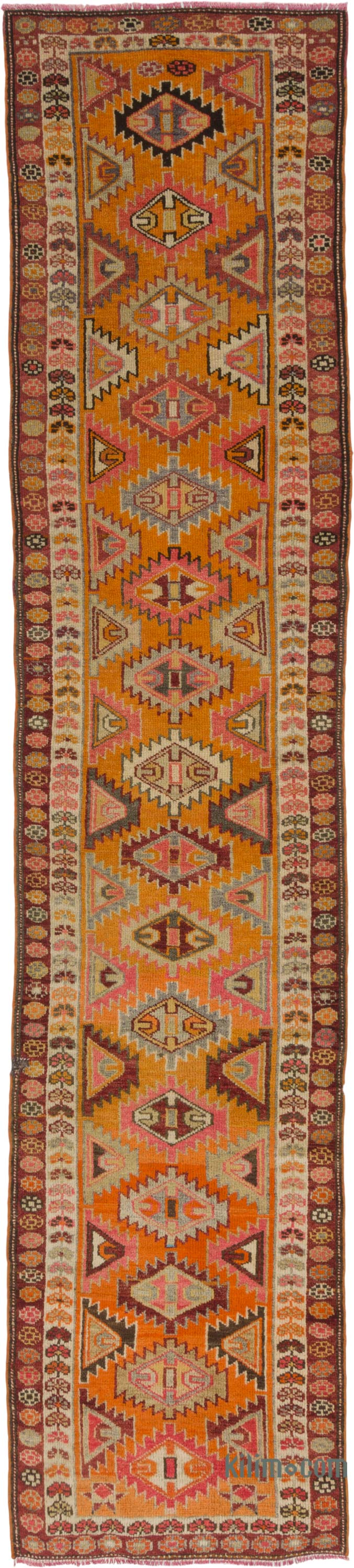 Vintage Tribal Runner Rug - 2' 10" x 12' 7" (34" x 151") - K0085281