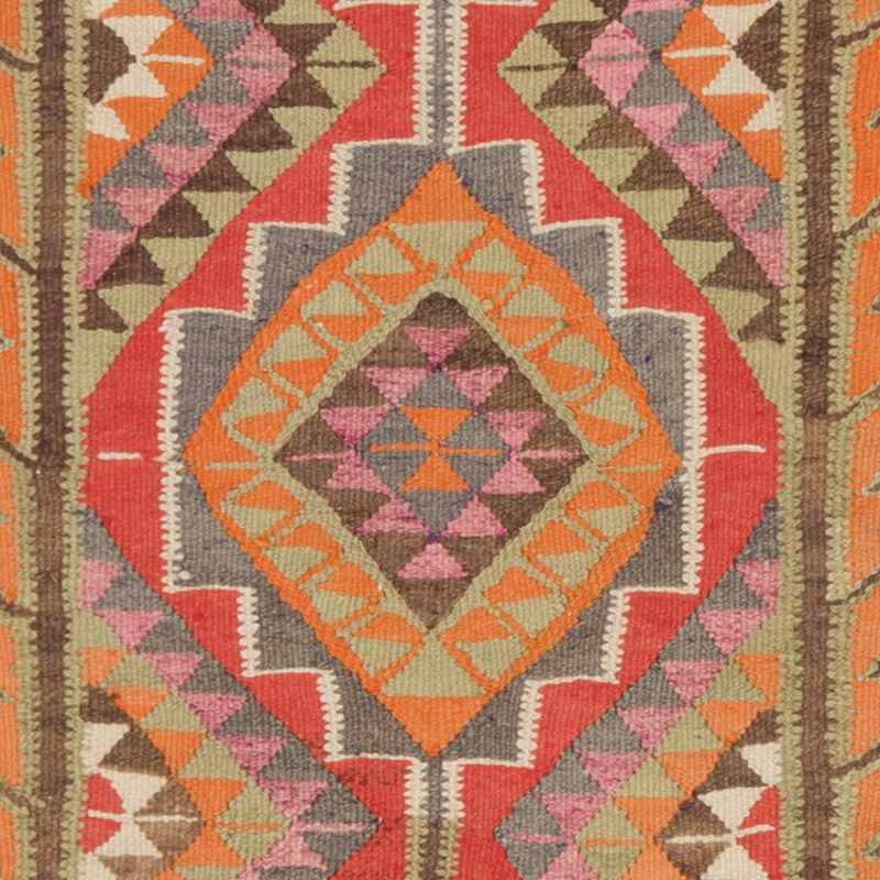 Vintage Herki Kilim Yolluk - 105 cm x 314 cm - K0085282