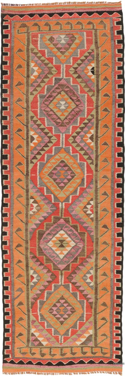Corredor Vintage Herki Kilim - 105 cm x 314 cm