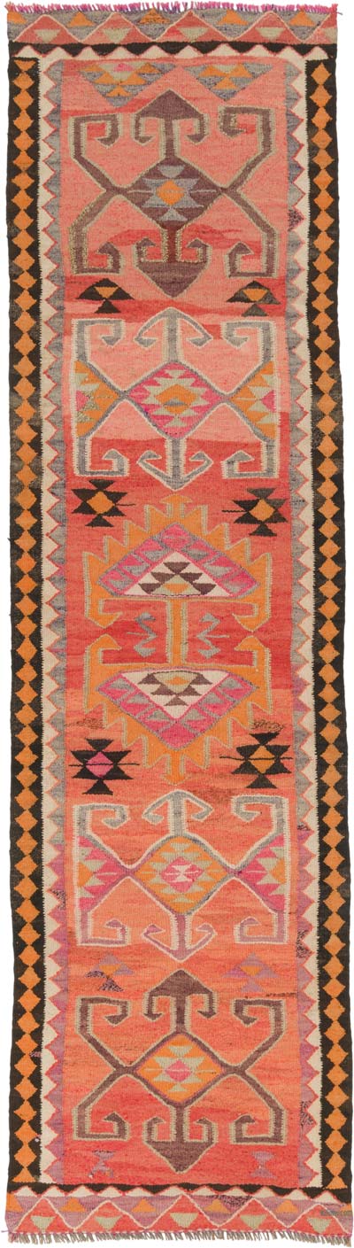 Corredor Vintage Herki Kilim - 96 cm x 341 cm