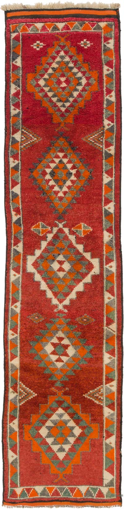 Alfombra Vintage de pasillo - 94 cm x 372 cm
