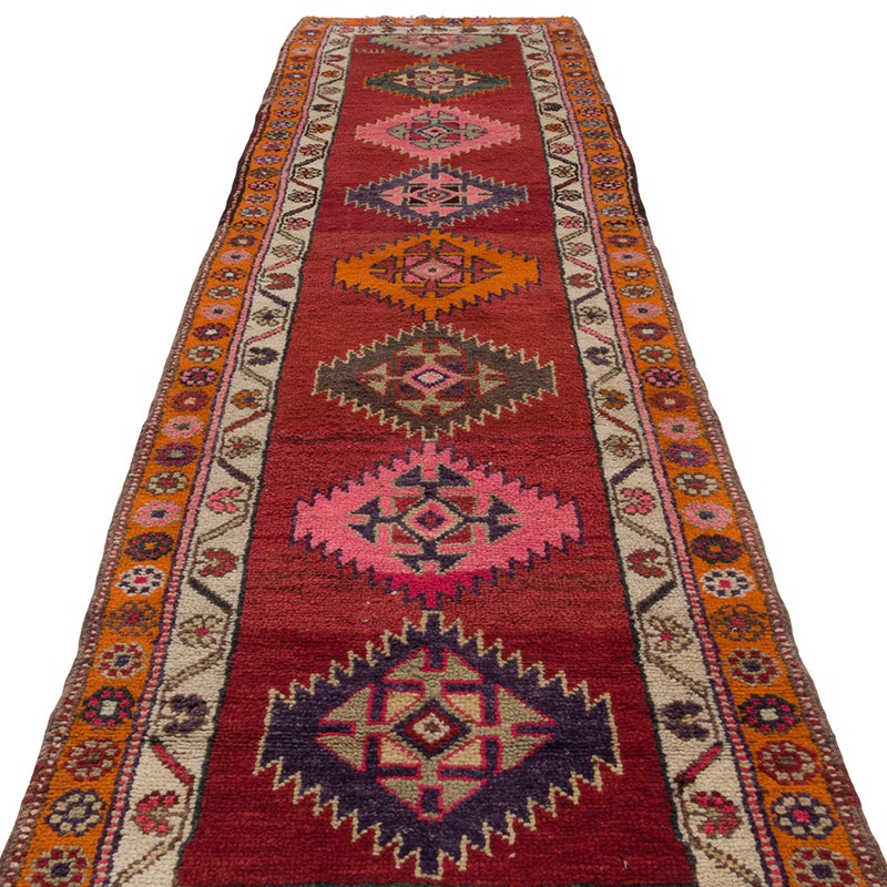 Vintage Anadolu Yolluk - 90 cm x 367 cm - K0085285
