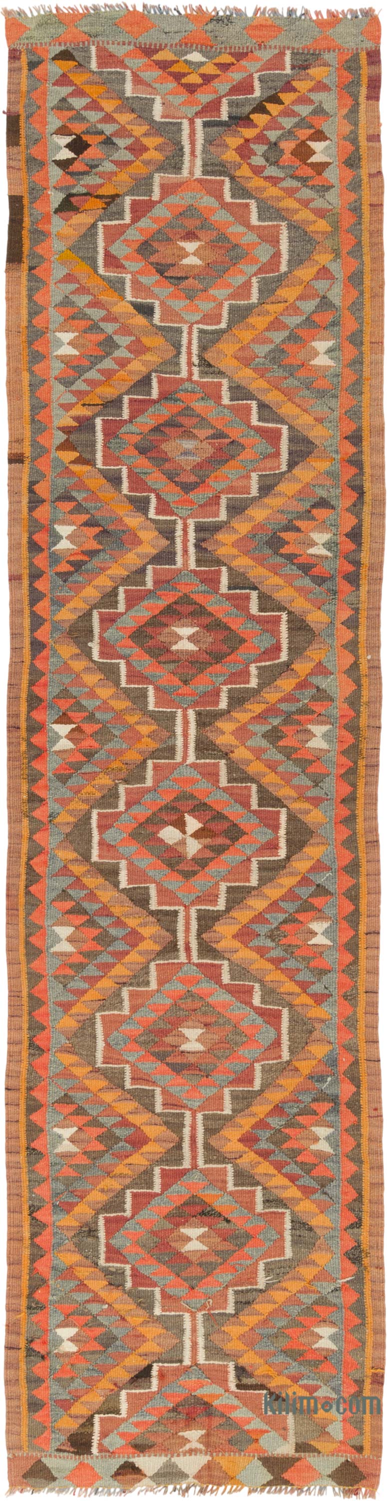 Corredor Vintage Herki Kilim - 85 cm x 329 cm - K0085287
