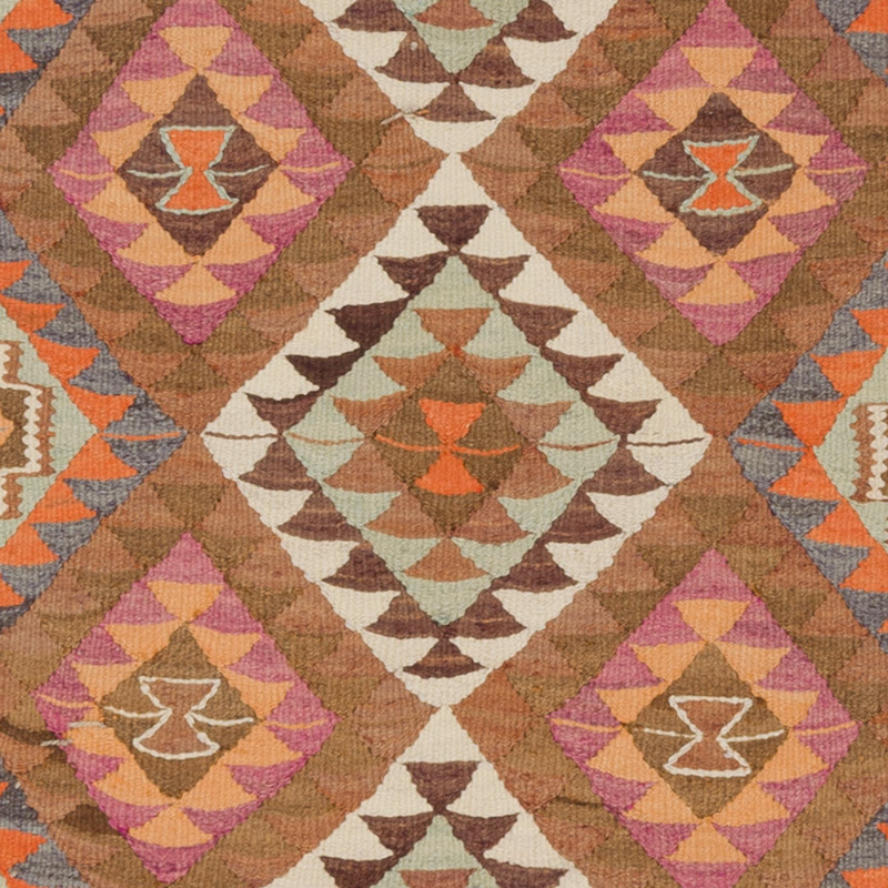 Vintage Herki Kilim Runner - 3' 3" x 9' 10" (39" x 118") - K0085288