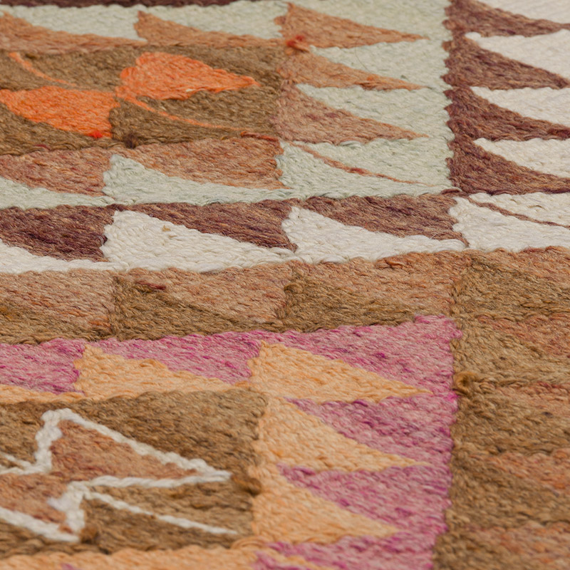 Vintage Herki Kilim Runner - 3' 3" x 9' 10" (39" x 118") - K0085288