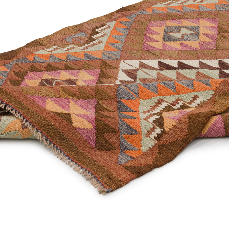 Vintage Herki Kilim Runner - 3' 3" x 9' 10" (39" x 118") - K0085288