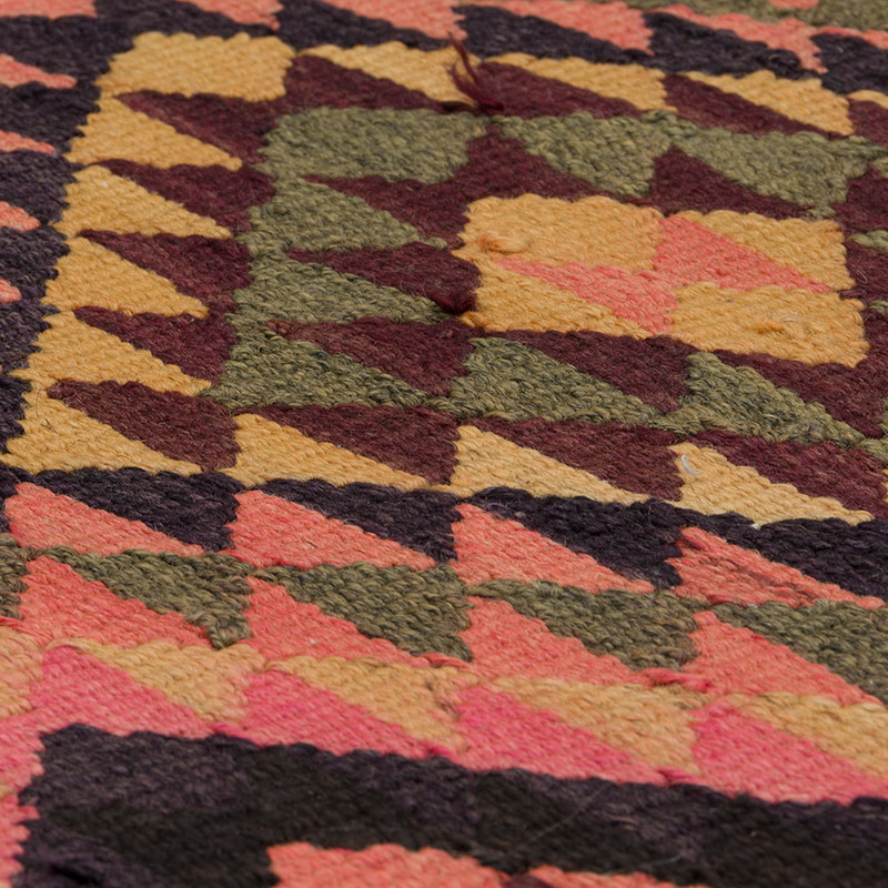 Corredor Vintage Herki Kilim - 89 cm x 370 cm - K0085289