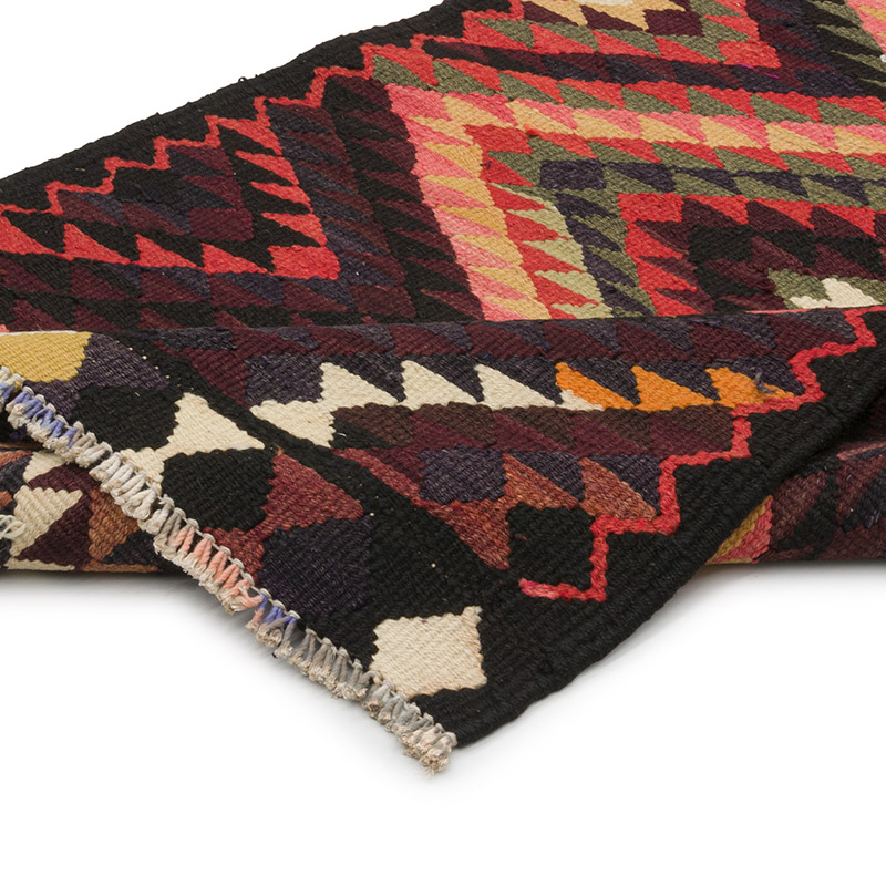 Corredor Vintage Herki Kilim - 89 cm x 370 cm - K0085289
