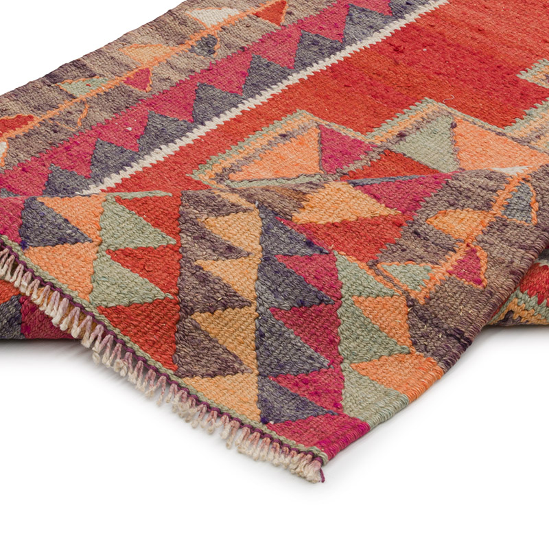 Vintage Herki Kilim Yolluk - 92 cm x 320 cm - K0085290
