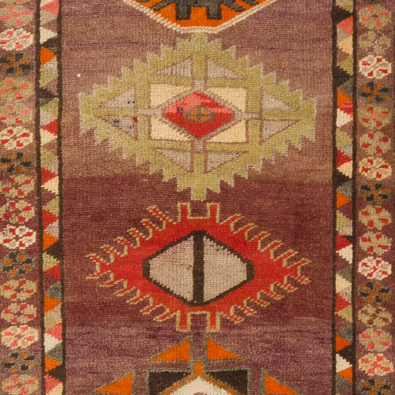 Alfombra Vintage de pasillo - 87 cm x 364 cm - K0085292