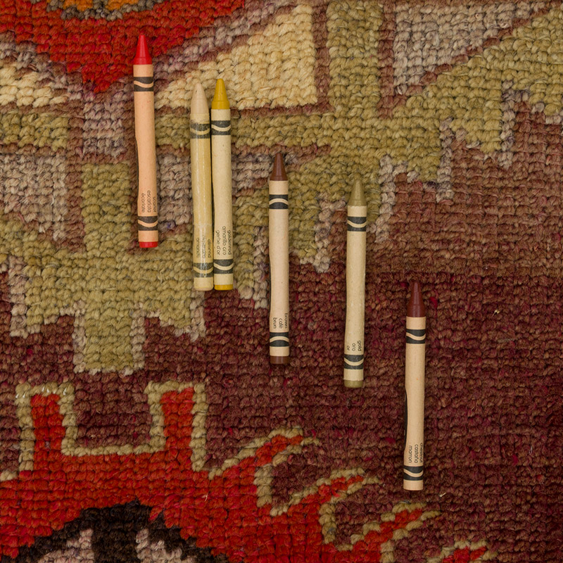 Alfombra Vintage de pasillo - 87 cm x 364 cm - K0085292