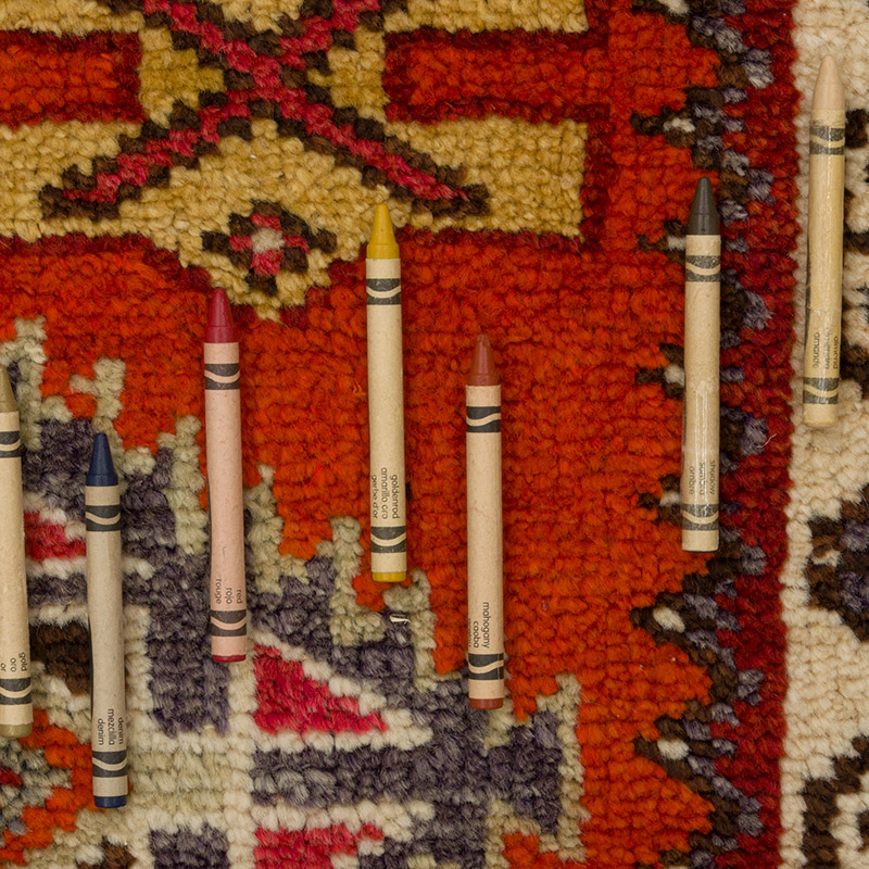 Alfombra Vintage de pasillo - 88 cm x 392 cm - K0085293