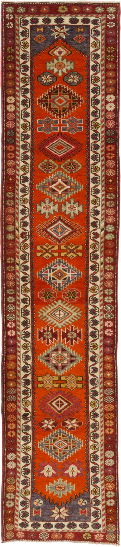 Vintage Anadolu Yolluk - 88 cm x 392 cm