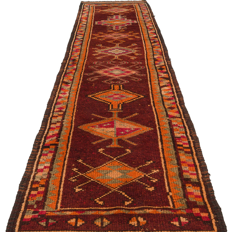 Vintage Tribal Runner Rug - 2' 9" x 12' 8" (33" x 152") - K0085294