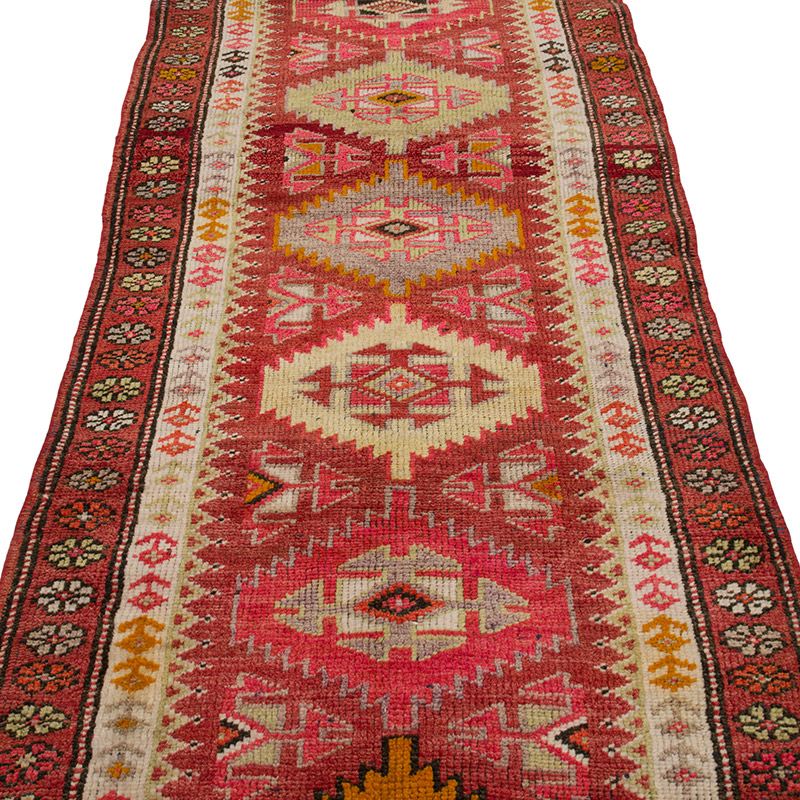 Vintage Tribal Runner Rug - 3'  x 14' 5" (36" x 173") - K0085295