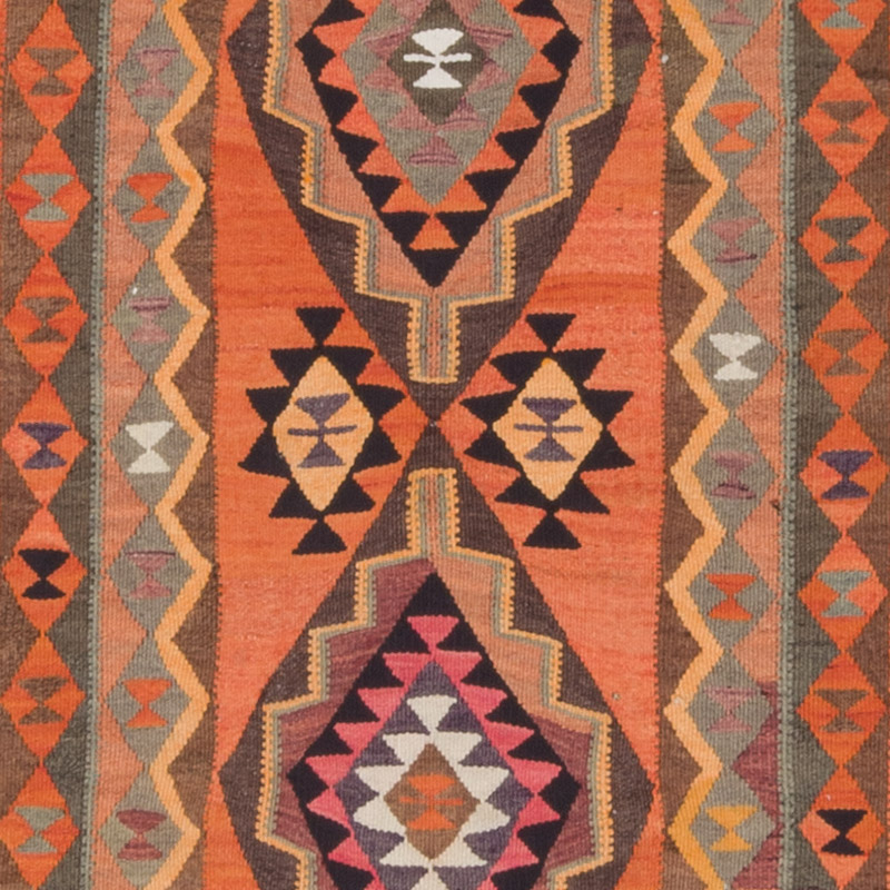 Vintage Herki Kilim Yolluk - 100 cm x 328 cm - K0085296