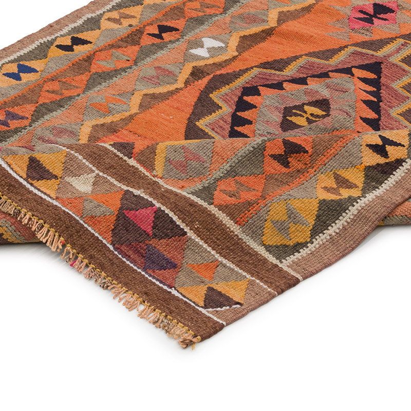 Vintage Herki Kilim Yolluk - 100 cm x 328 cm - K0085296