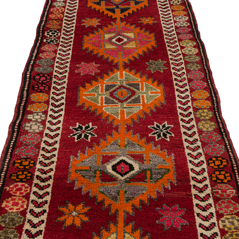 Vintage Anadolu Yolluk - 93 cm x 373 cm - K0085298