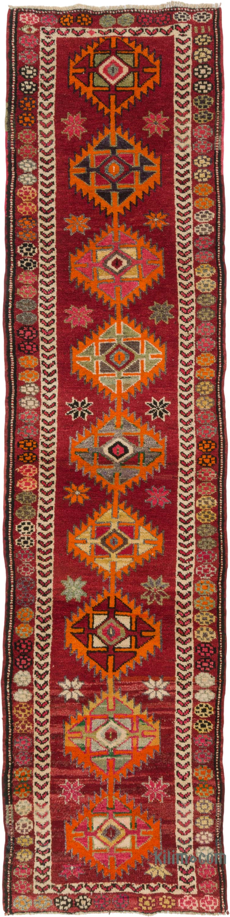 Vintage Anadolu Yolluk - 93 cm x 373 cm - K0085298