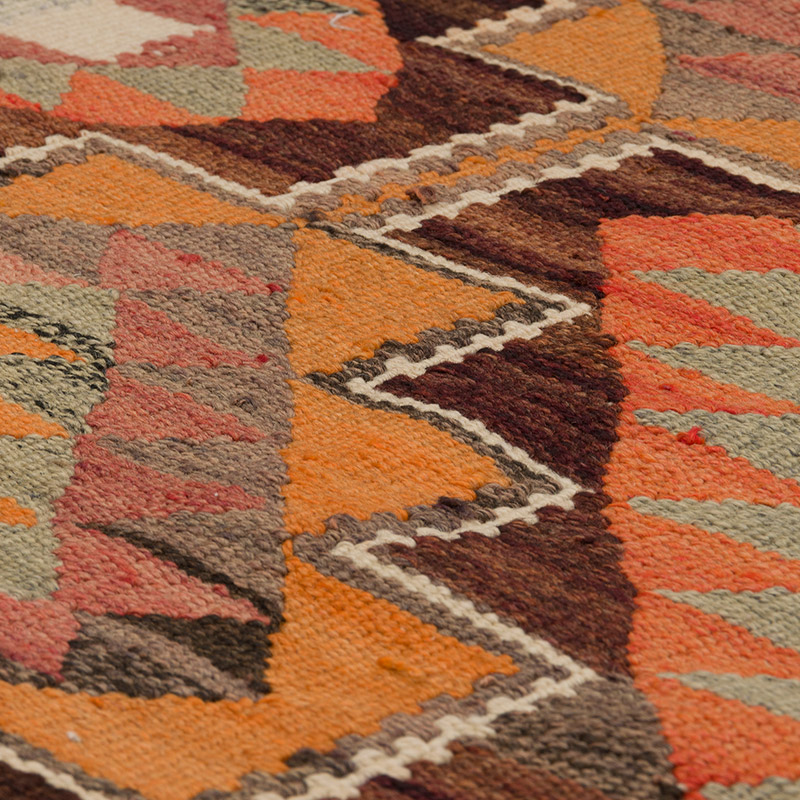 Corredor Vintage Herki Kilim - 85 cm x 365 cm - K0085299