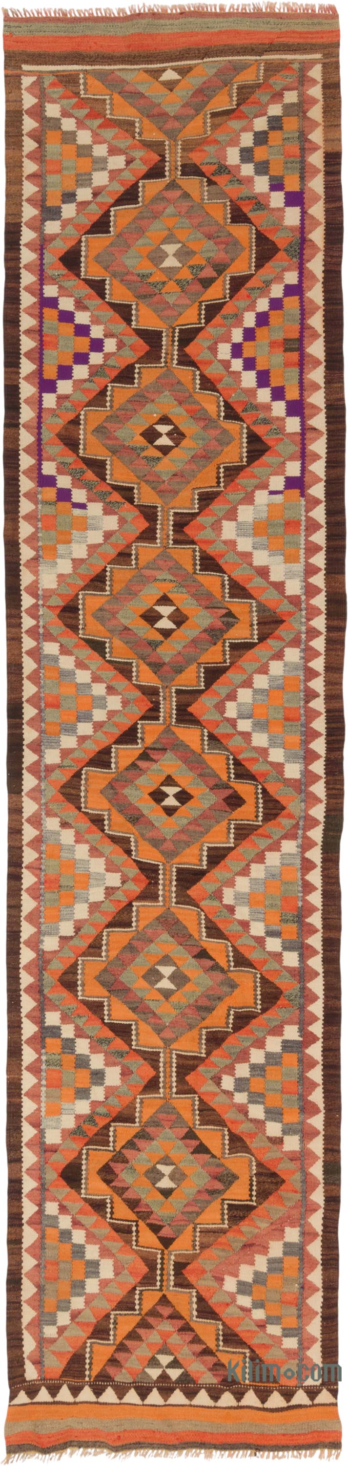 Corredor Vintage Herki Kilim - 85 cm x 365 cm - K0085299