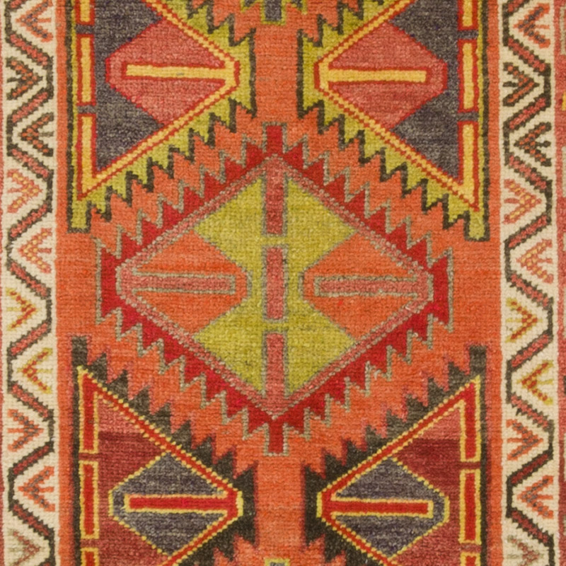 Vintage Tribal Runner Rug - 2' 10" x 13'  (34" x 156") - K0085300