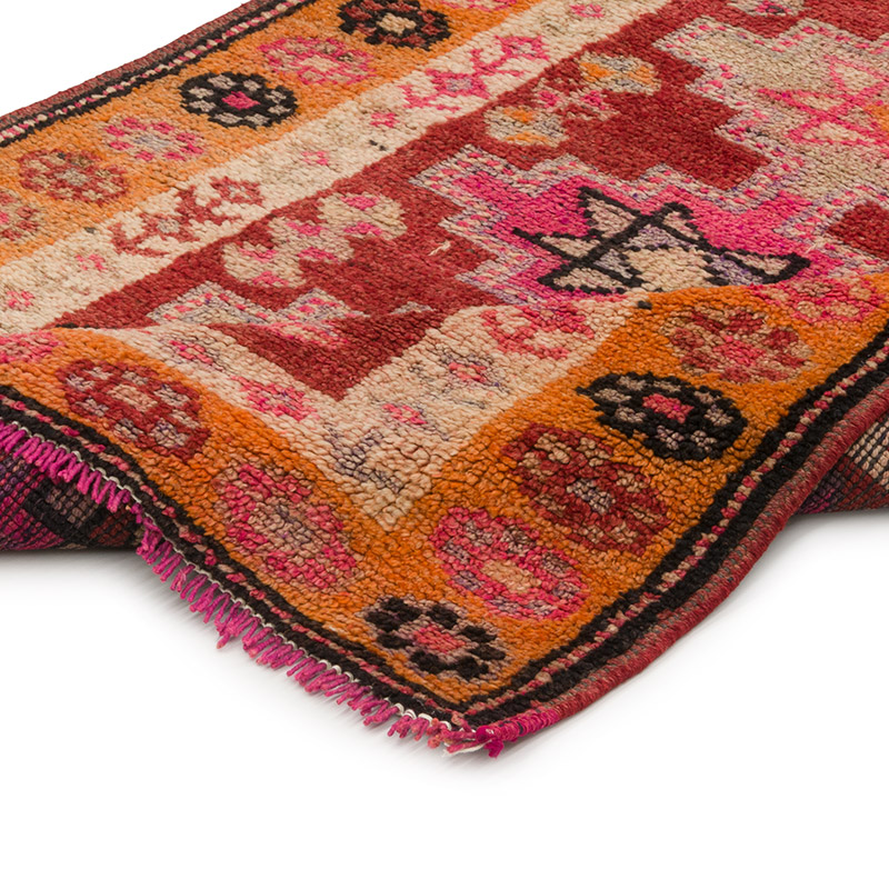Alfombra Vintage de pasillo - 88 cm x 309 cm - K0085301