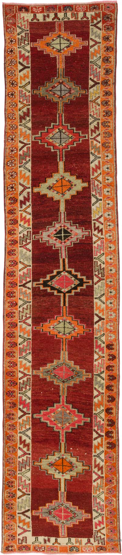 Alfombra Vintage de pasillo - 90 cm x 419 cm