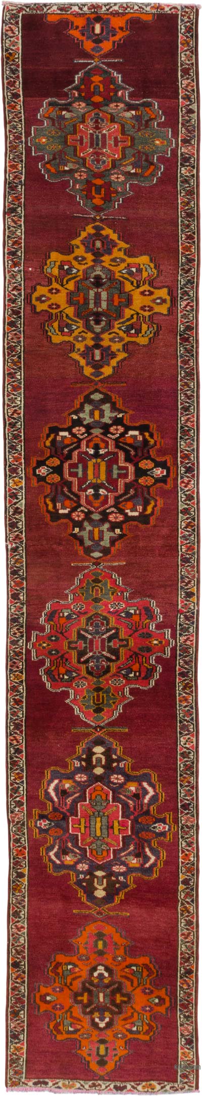 Vintage Tribal Runner Rug - 3' 1" x 16' 11" (37" x 203")