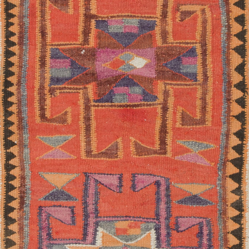 Vintage Herki Kilim Yolluk - 91 cm x 300 cm - K0085307