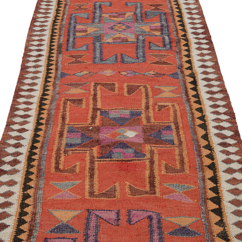 Vintage Herki Kilim Yolluk - 91 cm x 300 cm - K0085307