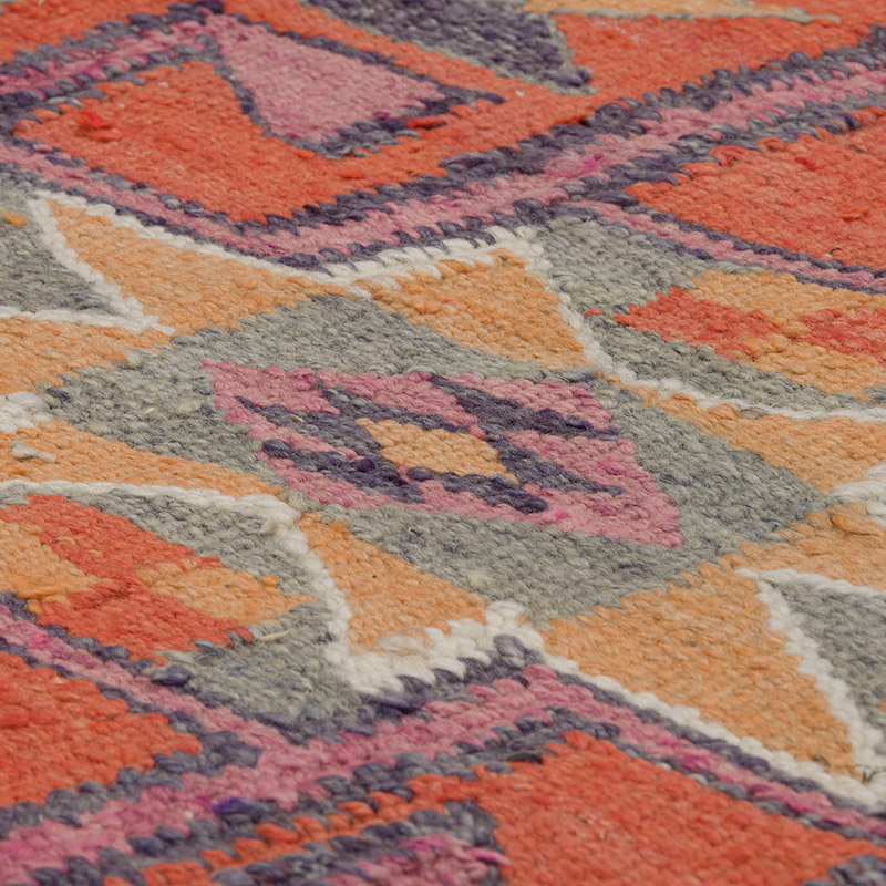 Vintage Herki Kilim Yolluk - 91 cm x 300 cm - K0085307