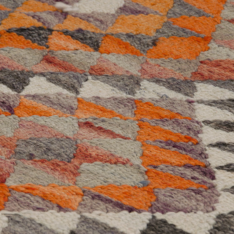 Vintage Herki Kilim Runner - 3' 1" x 9' 8" (37" x 116") - K0085309