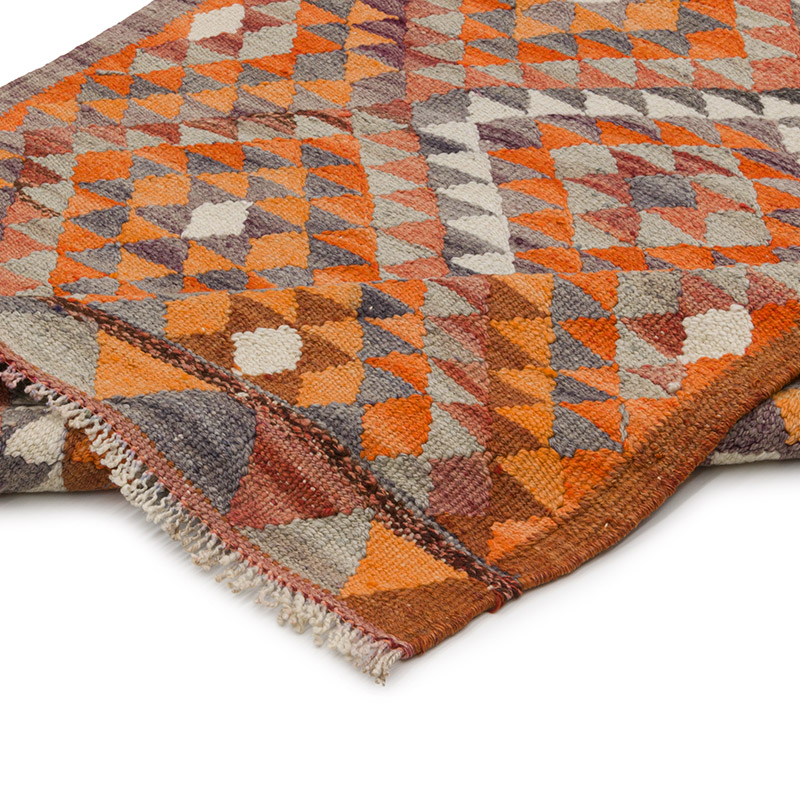 Vintage Herki Kilim Runner - 3' 1" x 9' 8" (37" x 116") - K0085309