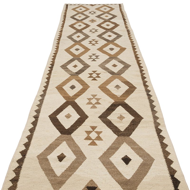 Vintage Herki Kilim Yolluk - 90 cm x 355 cm - K0085311