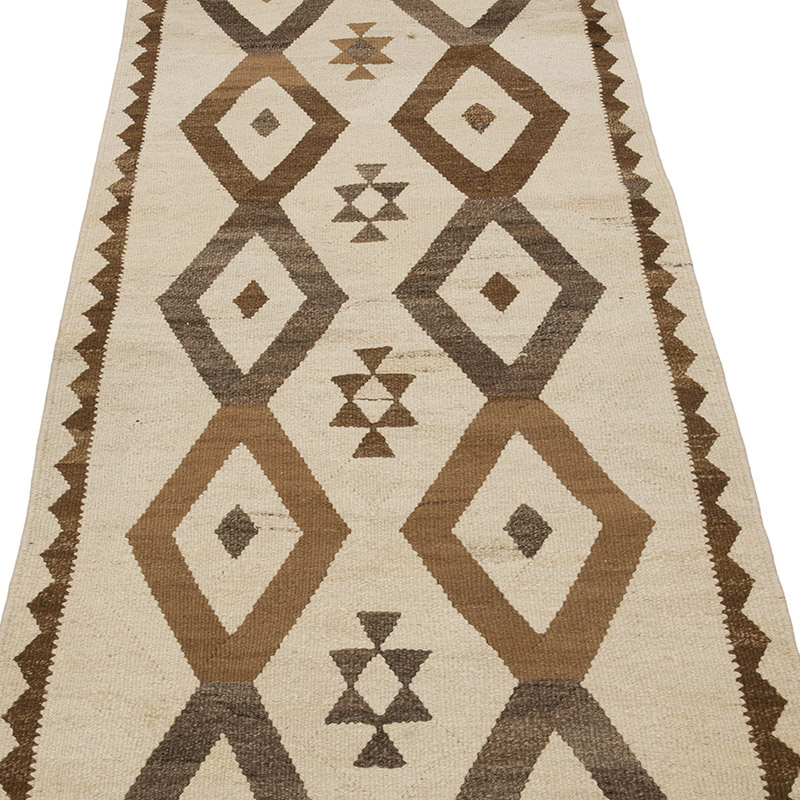 Vintage Herki Kilim Yolluk - 90 cm x 355 cm - K0085311