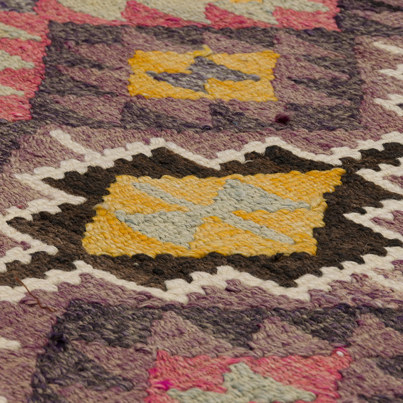 Vintage Herki Kilim Yolluk - 92 cm x 335 cm - K0085313