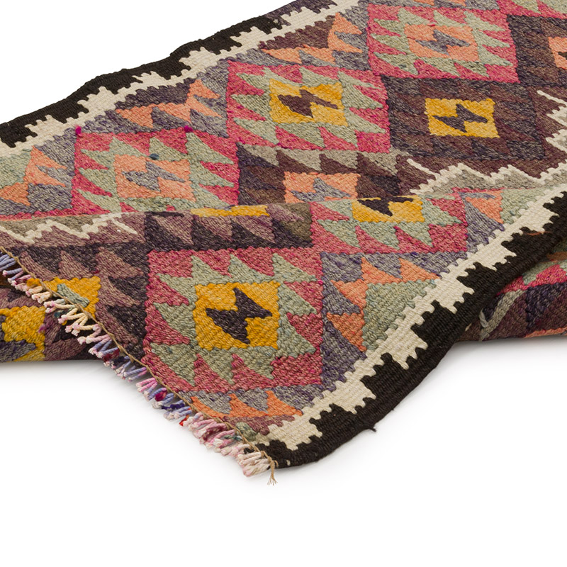 Vintage Herki Kilim Yolluk - 92 cm x 335 cm - K0085313