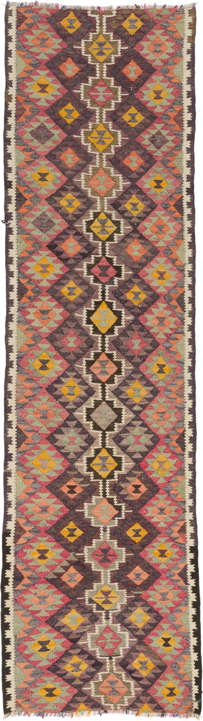 Vintage Herki Kilim Runner - 3'  x 11'  (36" x 132")