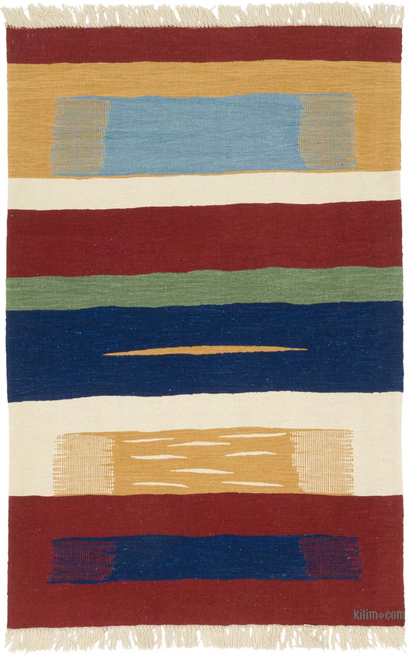New Handwoven Turkish Kilim Rug - K0085314