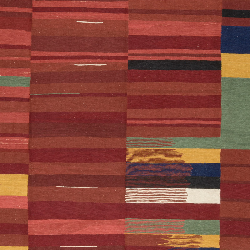 New Handwoven Turkish Kilim Rug - K0085317